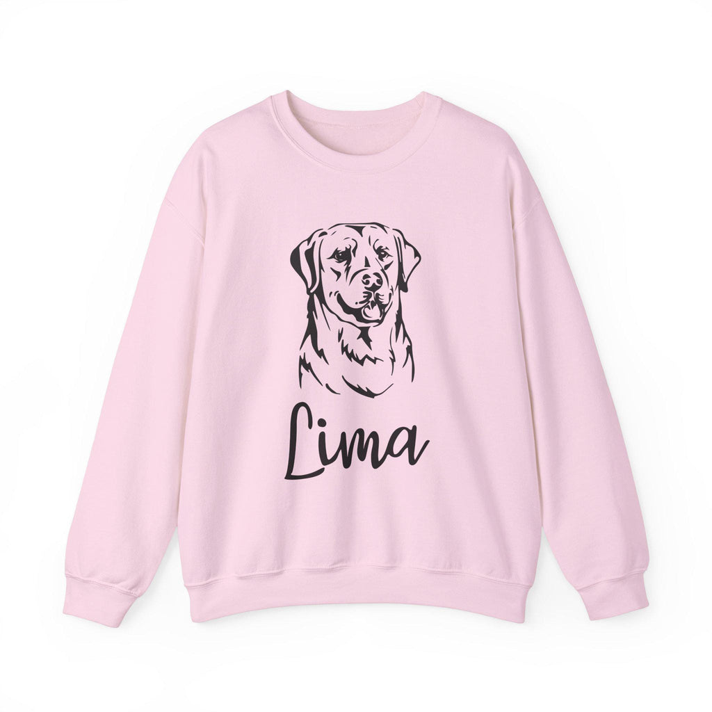 Custom Dog Name & Photo Sweatshirt, Dog Lover Gift, Personalized Pet Photo Crewneck, Custom Dog Mom Sweatshirt, Dog Dad Gift, Pet Sweatshirt