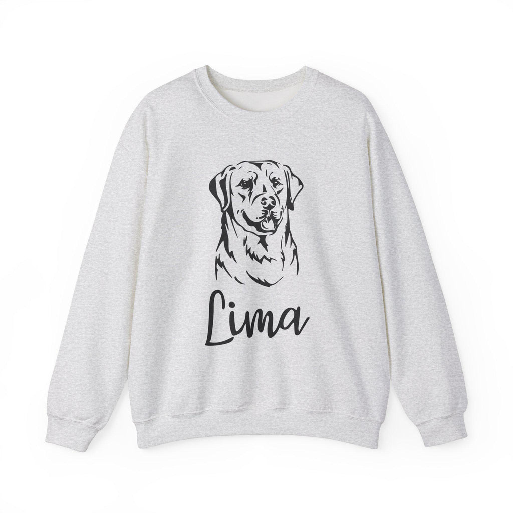 Custom Dog Name & Photo Sweatshirt, Dog Lover Gift, Personalized Pet Photo Crewneck, Custom Dog Mom Sweatshirt, Dog Dad Gift, Pet Sweatshirt