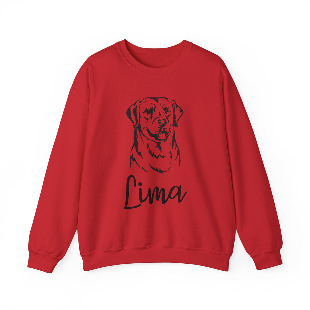 Custom Dog Name & Photo Sweatshirt, Dog Lover Gift, Personalized Pet Photo Crewneck, Custom Dog Mom Sweatshirt, Dog Dad Gift, Pet Sweatshirt