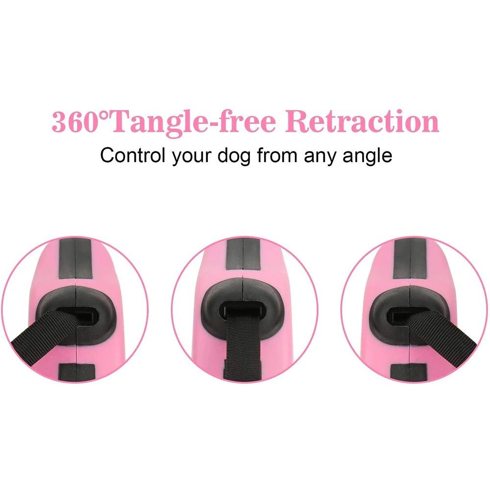 3m And 5m Durable Automatic Retractable Dog Leash - Pawfect Nation