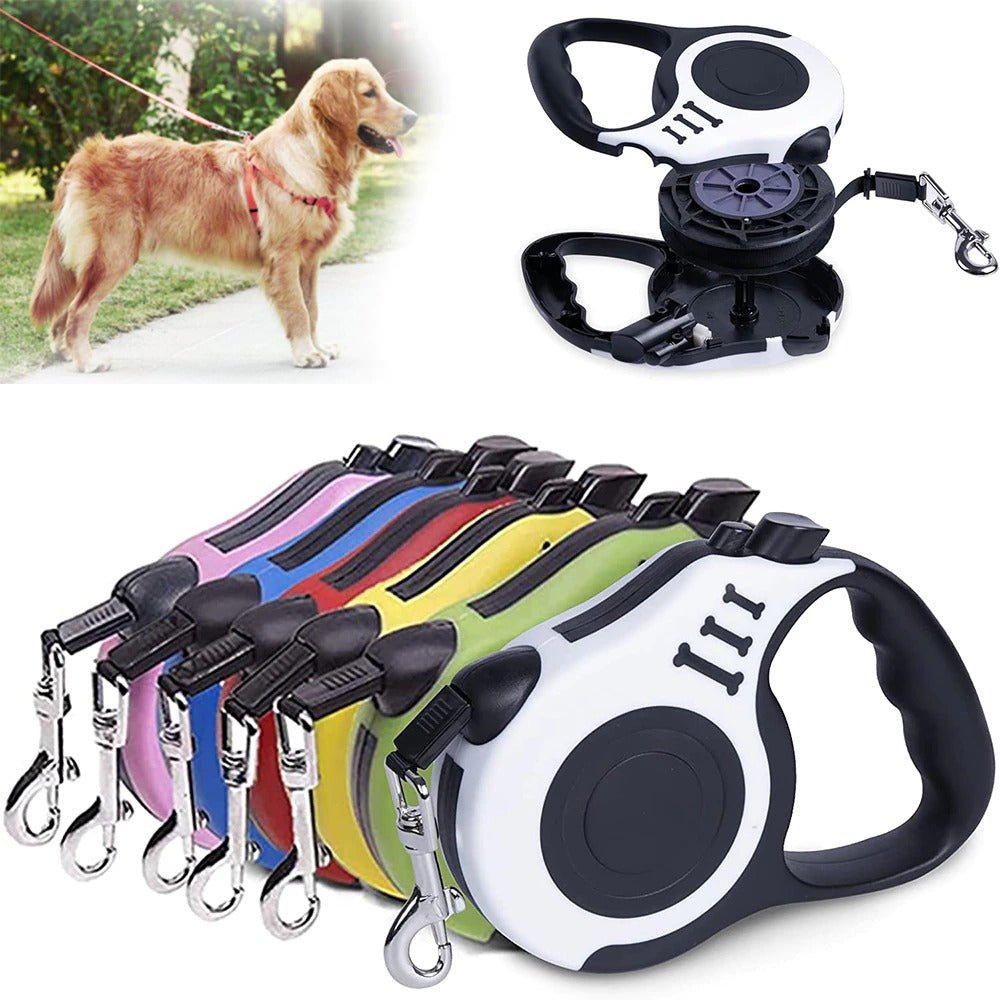 3m And 5m Durable Automatic Retractable Dog Leash - Pawfect Nation