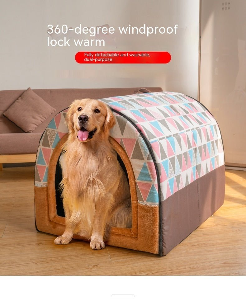 Dismantlable and Washable Large Dog House - Pawfect Nation