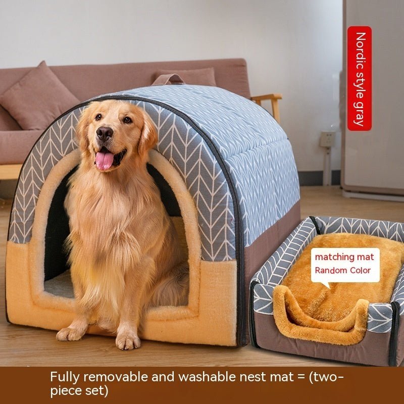 Dismantlable and Washable Large Dog House - Pawfect Nation