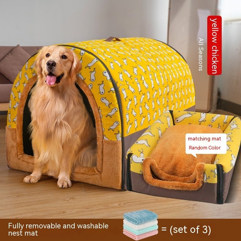 Dismantlable and Washable Large Dog House - Pawfect Nation