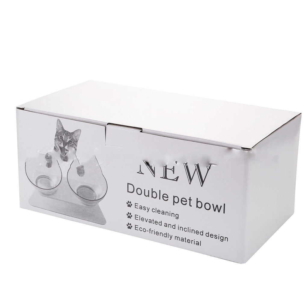 Double Cat Bowl with Raised Stand - Pawfect Nation