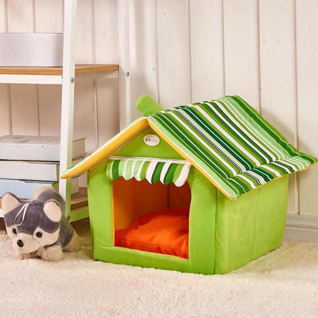 Fashionable Striped Dog House with Removable Cover - Pawfect Nation