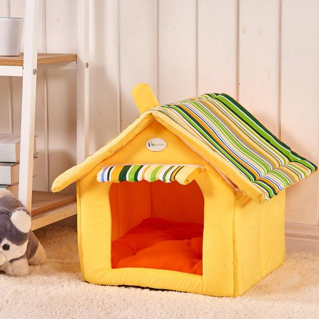 Fashionable Striped Dog House with Removable Cover - Pawfect Nation