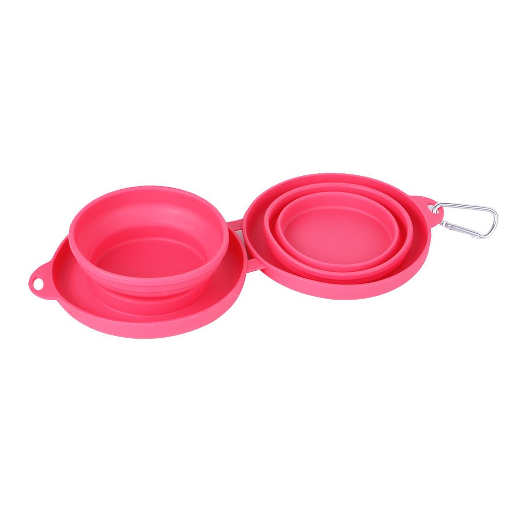 Foldable Rubber Double Pet Feeding Bowl - Pawfect Nation