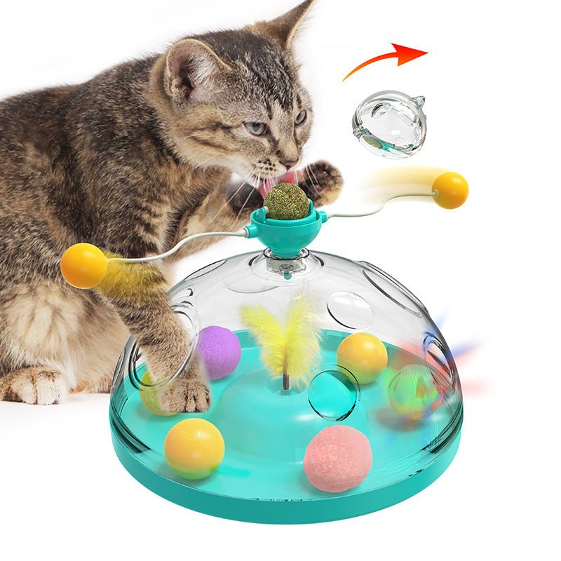 Interactive Windmill Cat Toy with Catnip - Pawfect Nation