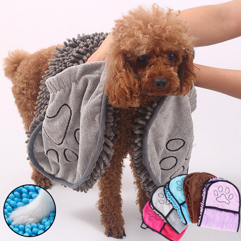 Super Absorbent Microfiber Dog and Cat Bath Towel - Pawfect Nation