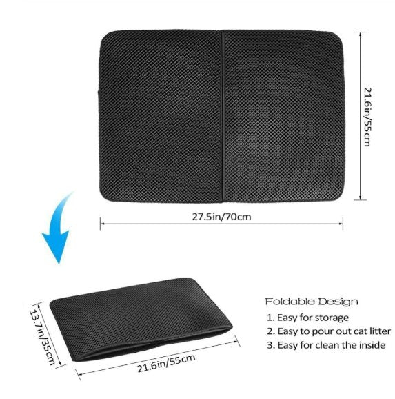 Waterproof Double-Layer Cat Litter Mat - Pawfect Nation